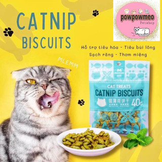 Bánh thưởng cá catnip giảm búi lông , hôi miệng sạch răng gói 40gr