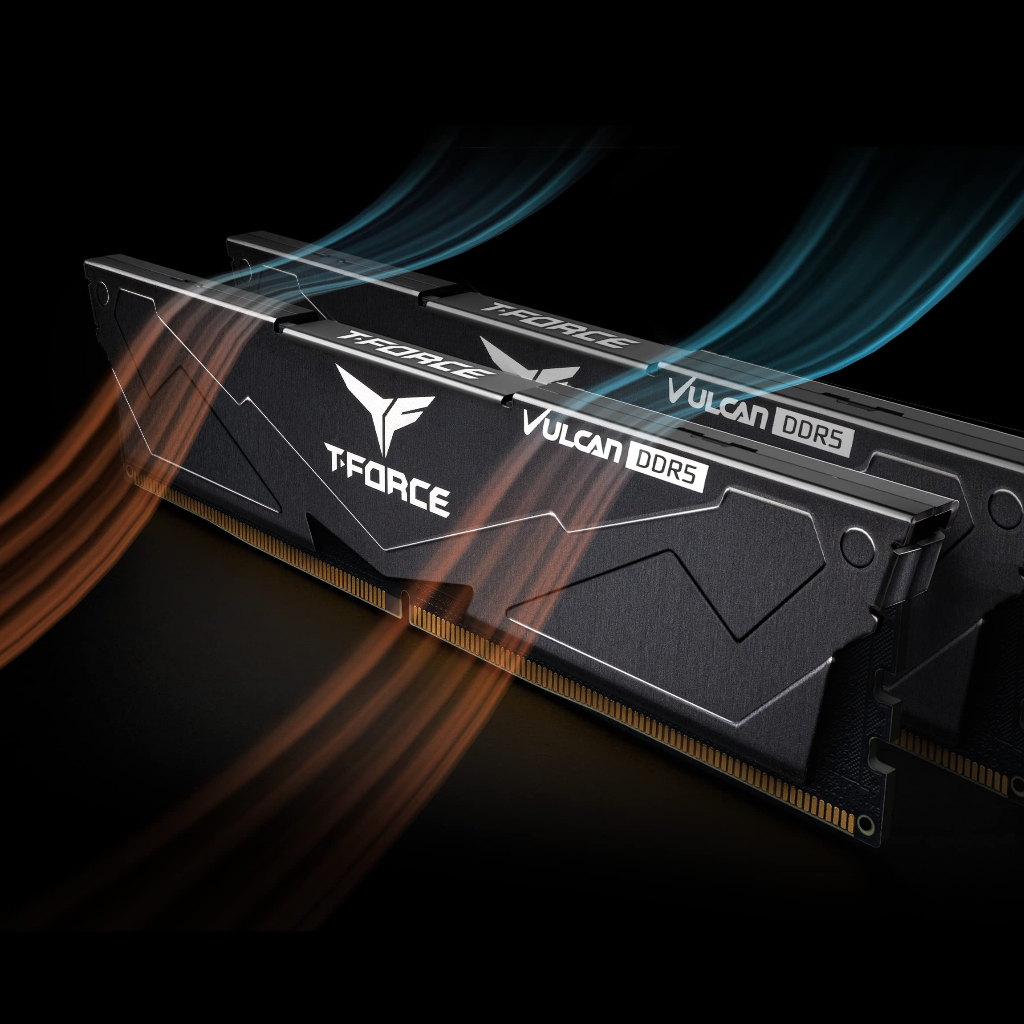 RAM TEAMGROUP T-Force Vulcan DDR5 5600MHz 32GB/64GB Kit  CL36 Black - BẢO HÀNH 5 NĂM CHÍNH HÃNG