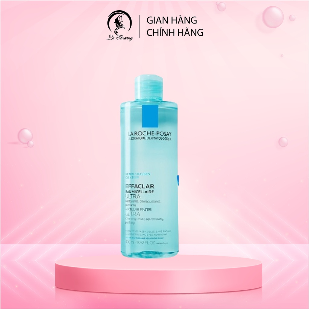 Combo 2 Chai Nước Tẩy Trang La Roche - Posay Oily Skin Micellar Water 400Ml Dành Riêng Cho Da, Chống Oxy Hóa