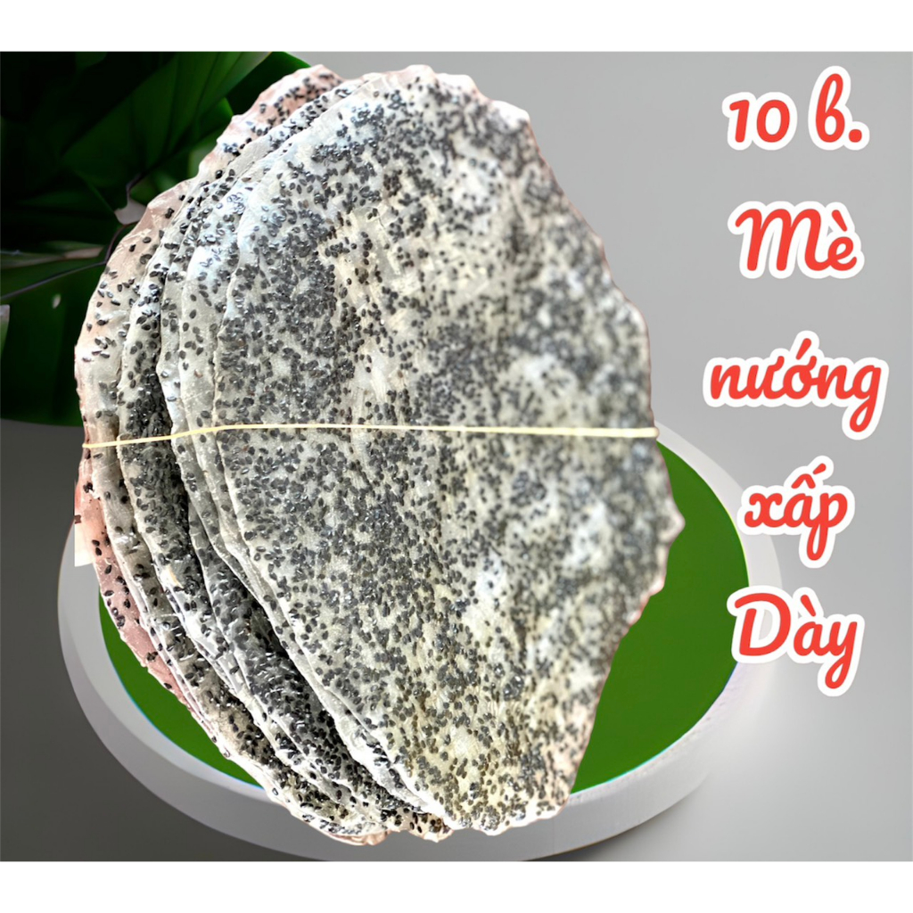 Bánh Tráng Gạo Mè Đen Tròn Dùng Nướng Dày, Bánh Đa Ngon Đặc Sản Phan Rang Shop Bách Hóa Đô