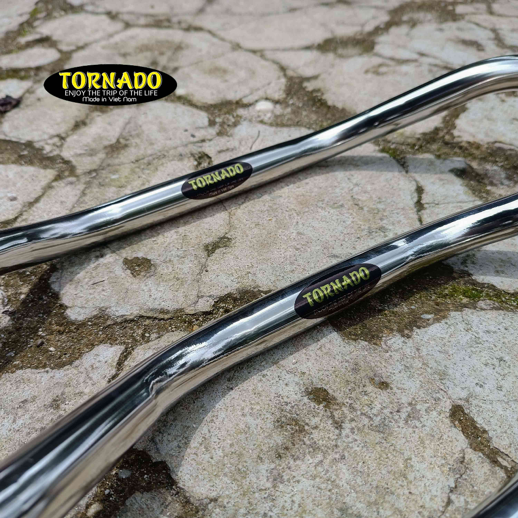 Ghi đông xe máy tracker, scrambler, cào cào, thích hợp độ các dòng xe classic...inox304 phi 22mm)