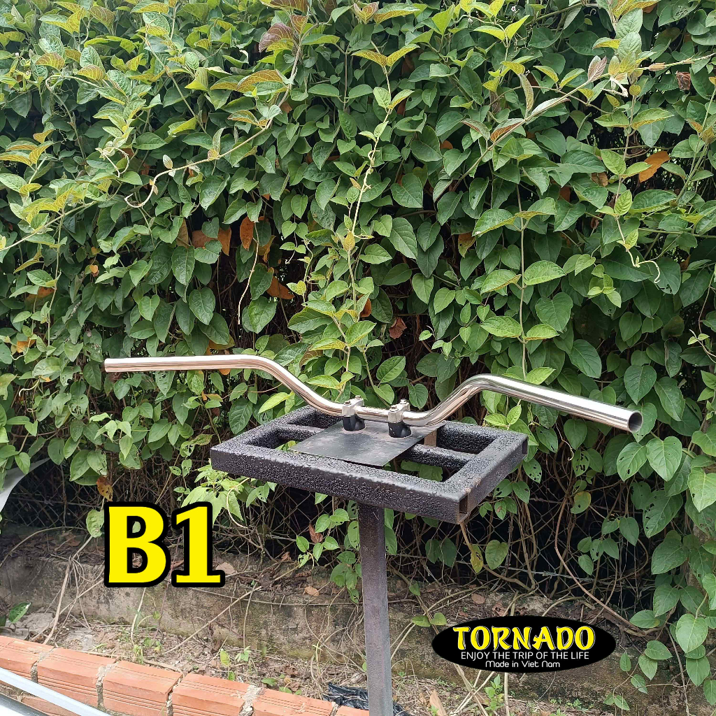 Ghi đông xe máy tracker, scrambler, cào cào, thích hợp độ các dòng xe classic...inox304 phi 22mm)