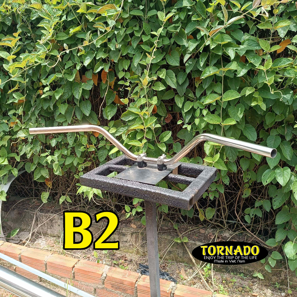 Ghi đông xe máy tracker, scrambler, cào cào, thích hợp độ các dòng xe classic...inox304 phi 22mm)