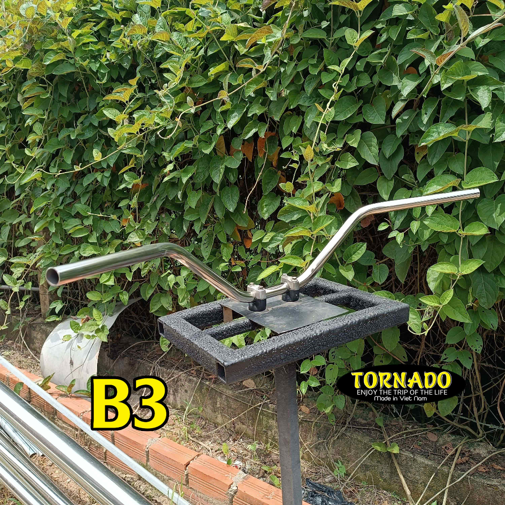 Ghi đông xe máy tracker, scrambler, cào cào, thích hợp độ các dòng xe classic...inox304 phi 22mm)