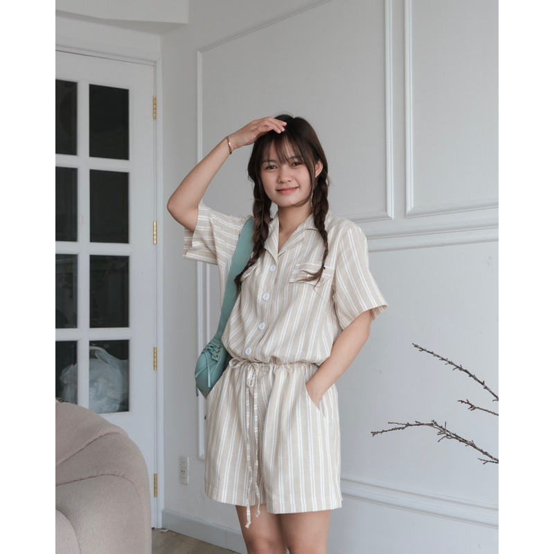RENY JUMPSUIT - Jumpsuit sọc linen - AIMEE | BigBuy360 - bigbuy360.vn