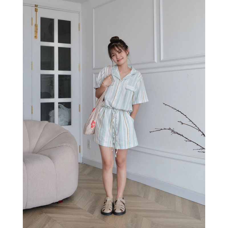 RENY JUMPSUIT - Jumpsuit sọc linen - AIMEE | BigBuy360 - bigbuy360.vn