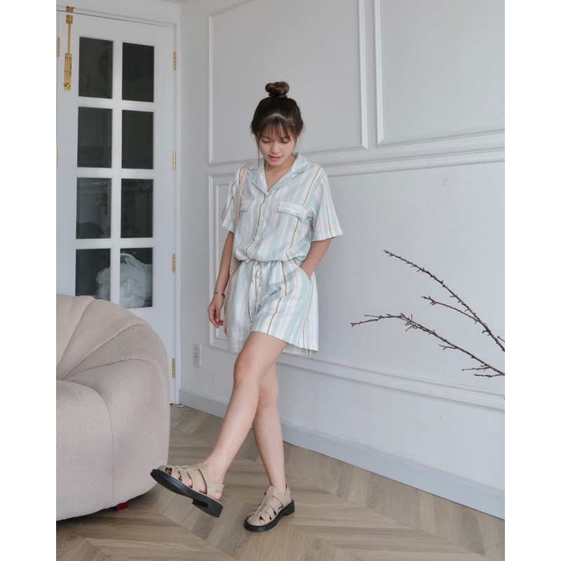 RENY JUMPSUIT - Jumpsuit sọc linen - AIMEE | BigBuy360 - bigbuy360.vn