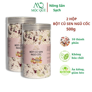 Combo 2 bột củ sen ngũ cốc mộc quê 500g/hộp hỗ trợ ăn kiêng