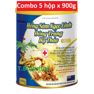 _sữa bột hồng sâm ngọc linh, đông trùng hạ thảo gold - hsd 2025