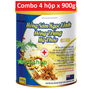 _sữa bột hồng sâm ngọc linh, đông trùng hạ thảo gold - hsd 2025