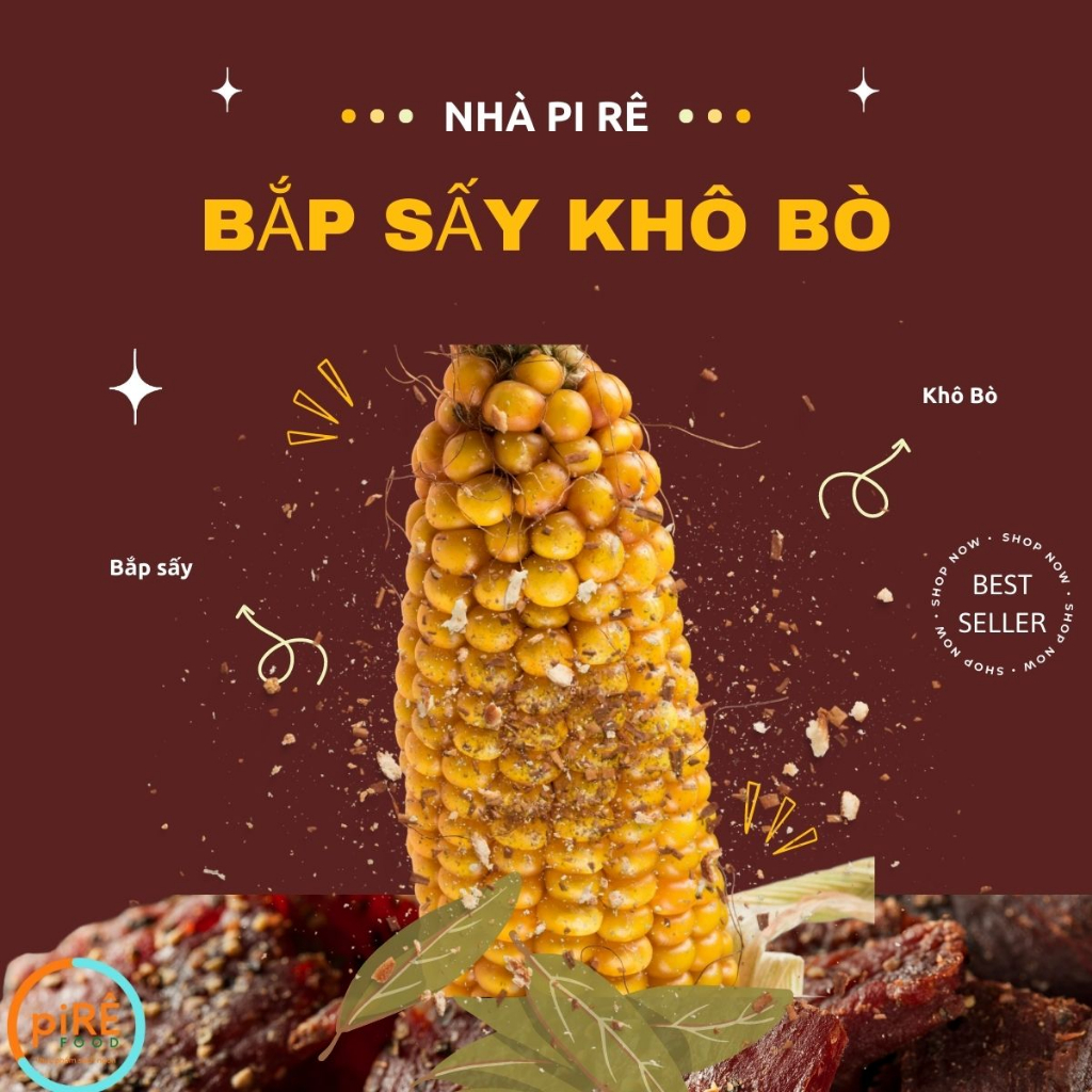Bắp Sấy Khô Bò Lá Chanh |Đồ Ăn Vặt Chuẩn Đặc Sản Đà Lạt| 500gr