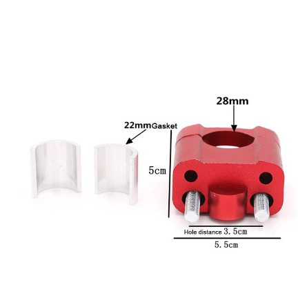 Cùm nâng ghi đông 22mm-28mm CNC giá 1 đôi chính hãng