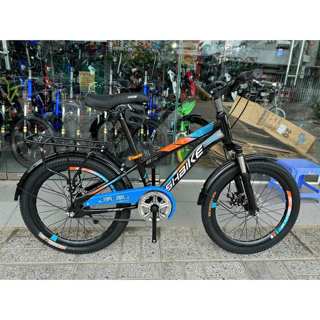 Xe đạp thể thao SH BIKE thụt giảm sóc phanh đĩa Kép có gacbaga size 18,20 inches HÀNG ĐẸP CHẮC CHẮN