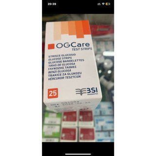 Que thử đường huyết ogcare 25 que trong 1 lọ
