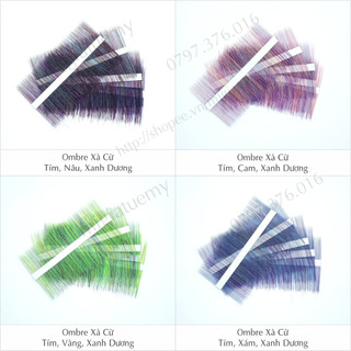 Ombre Nâu Đen - Mi Lụa Màu Classic 0.07 Mix Size (14 line)