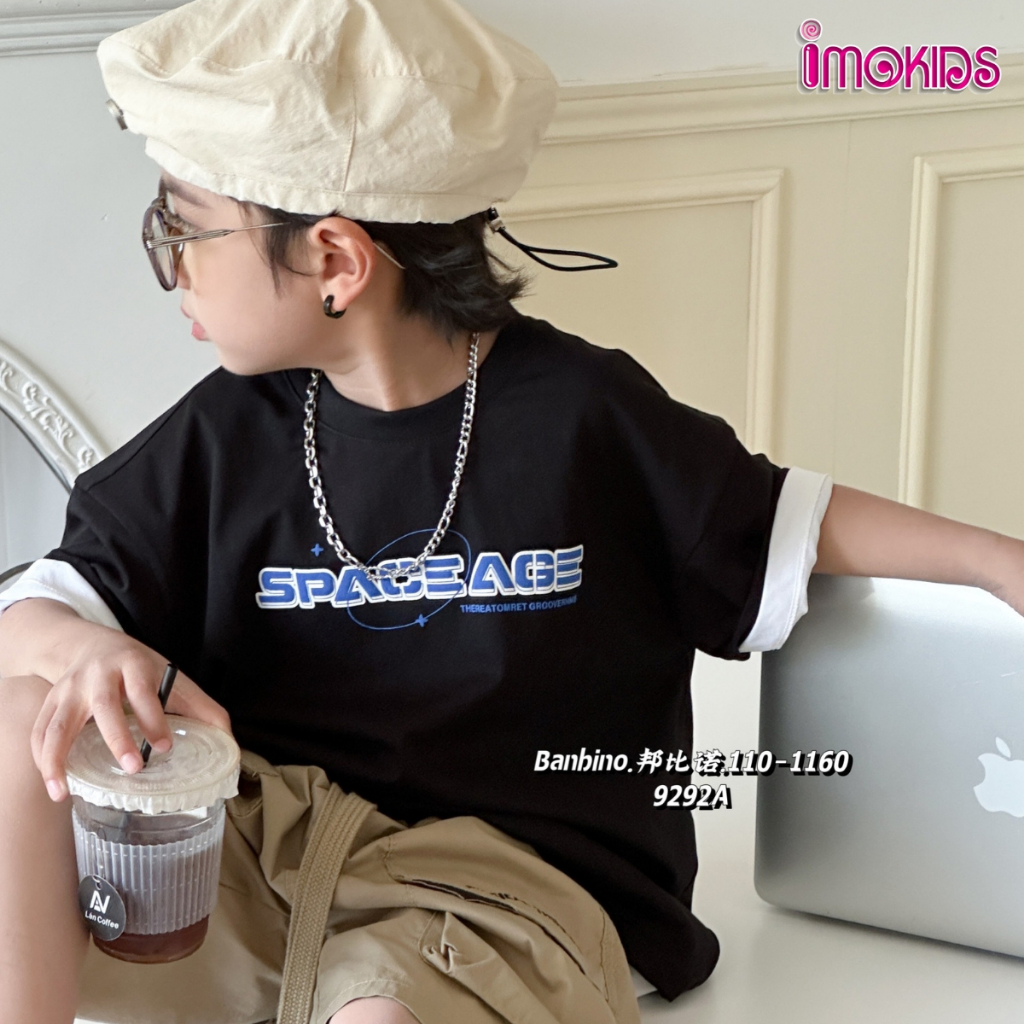 Áo thun bé trai size đại Banbino 26kg-52kg áo cộc tay cho bé cao cấp chất thun cao cấp co giãn thoải mái thời trang qate
