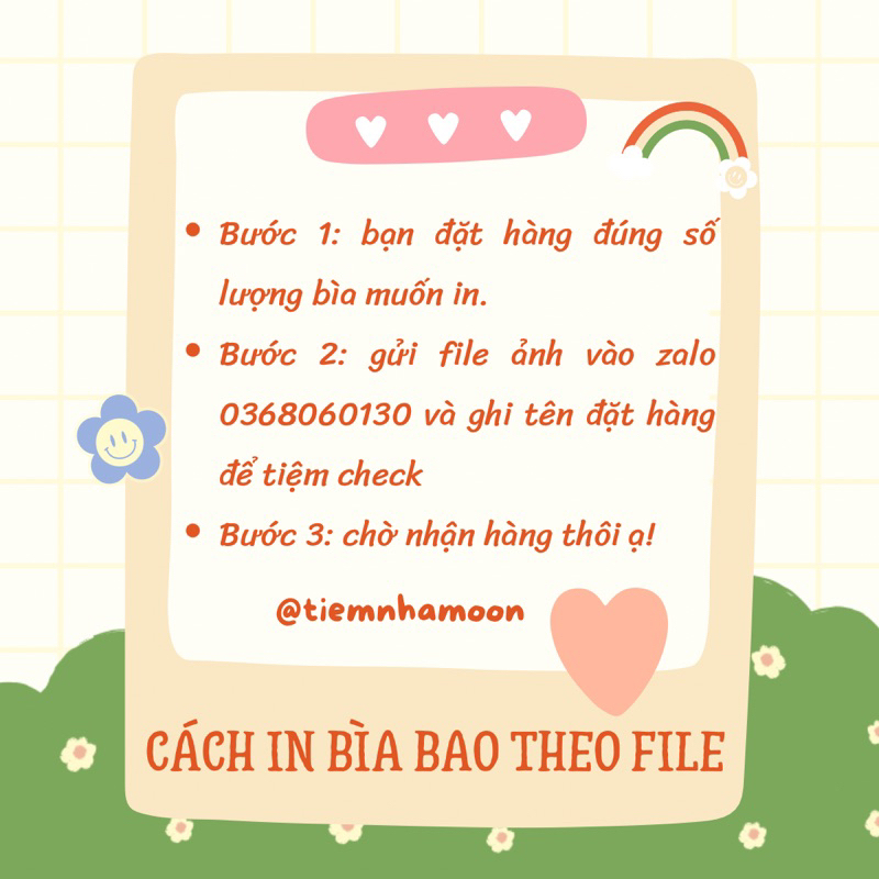 BÌA BAO TẬP IN THEO YÊU CẦU - KHÔNG KÈM GIẤY KIẾNG KHỔ SINH VIÊN