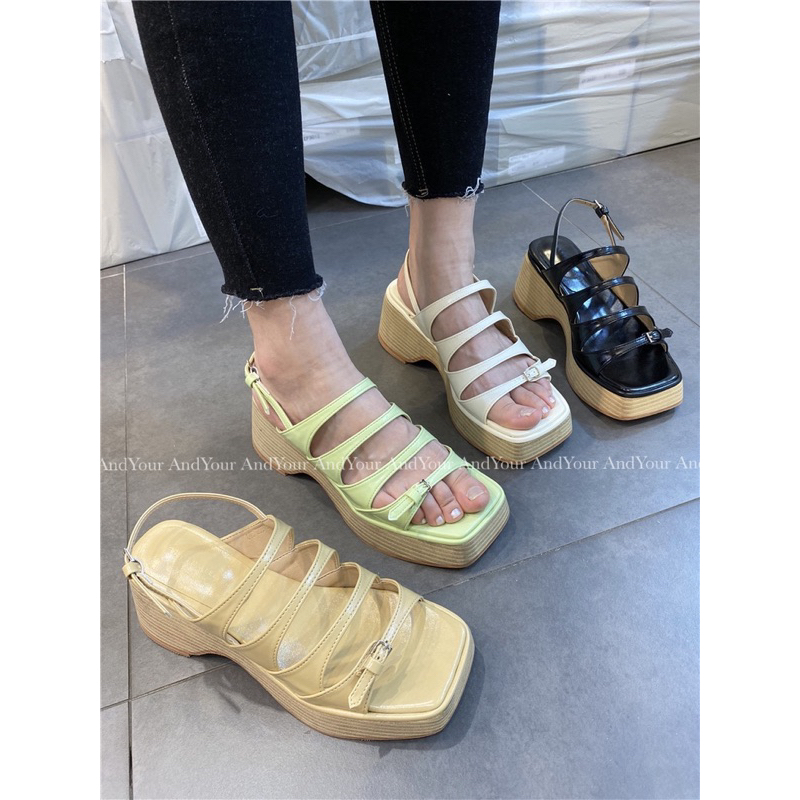 Sandal nơ đế xuồng chắc chắn thoáng chân Phong cách HQ - G081
