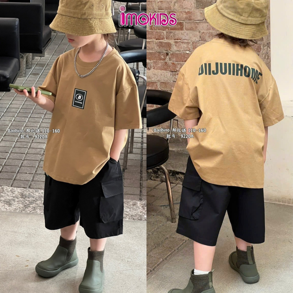 Áo thun bé trai size đại Banbino 26kg-52kg áo cộc tay cho bé cao cấp chất thun cao cấp co giãn thoải mái thời trang qate