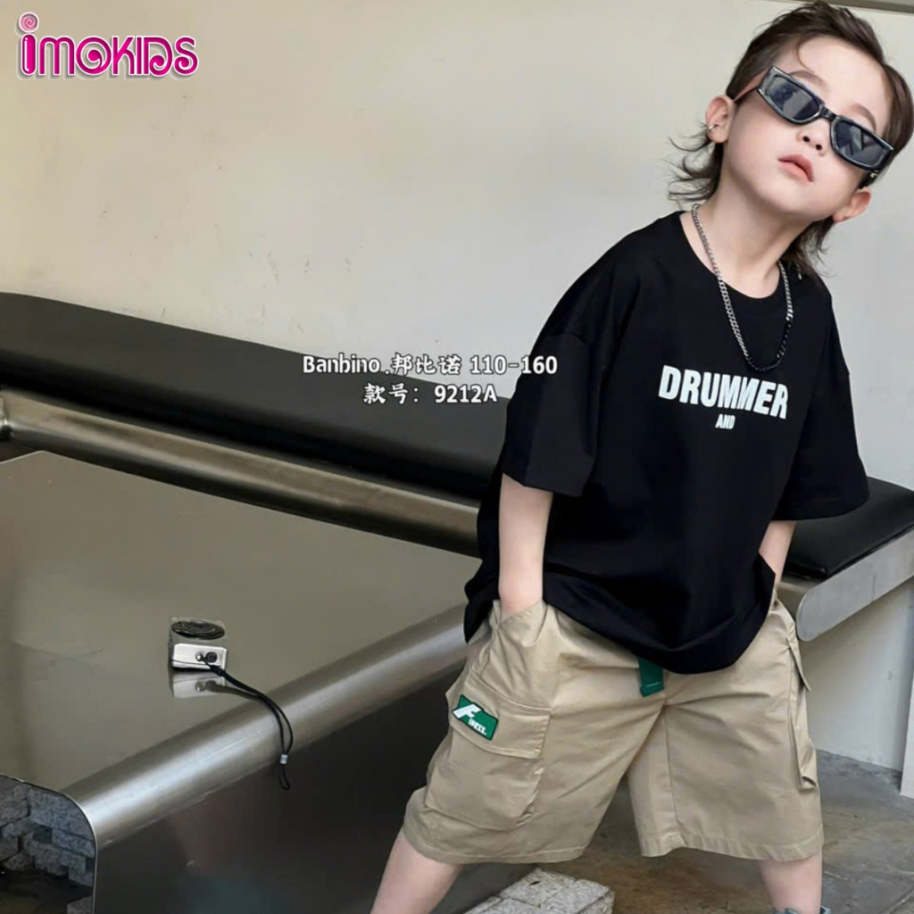 Áo thun bé trai size đại Banbino 26kg-52kg áo cộc tay cho bé cao cấp chất thun cao cấp co giãn thoải mái thời trang qate