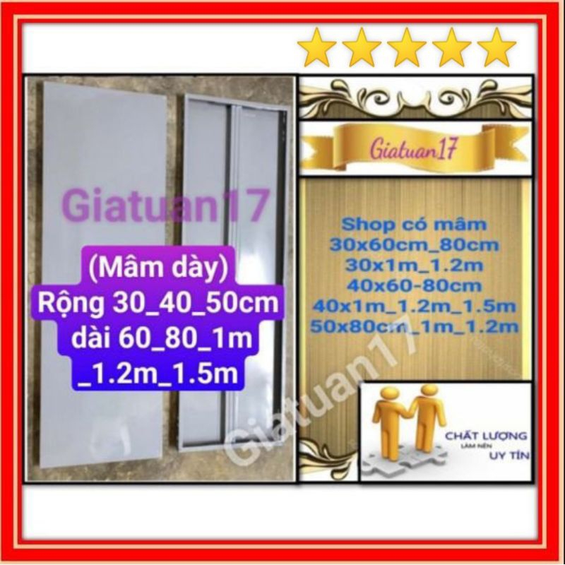 ⭐ DÀY 8ZEM-1LI⭐(R30,40,50CM+ D60,80,1M,1.2M,1.5M)⭐ Mâm sắt v lỗ sơn tĩnh điện