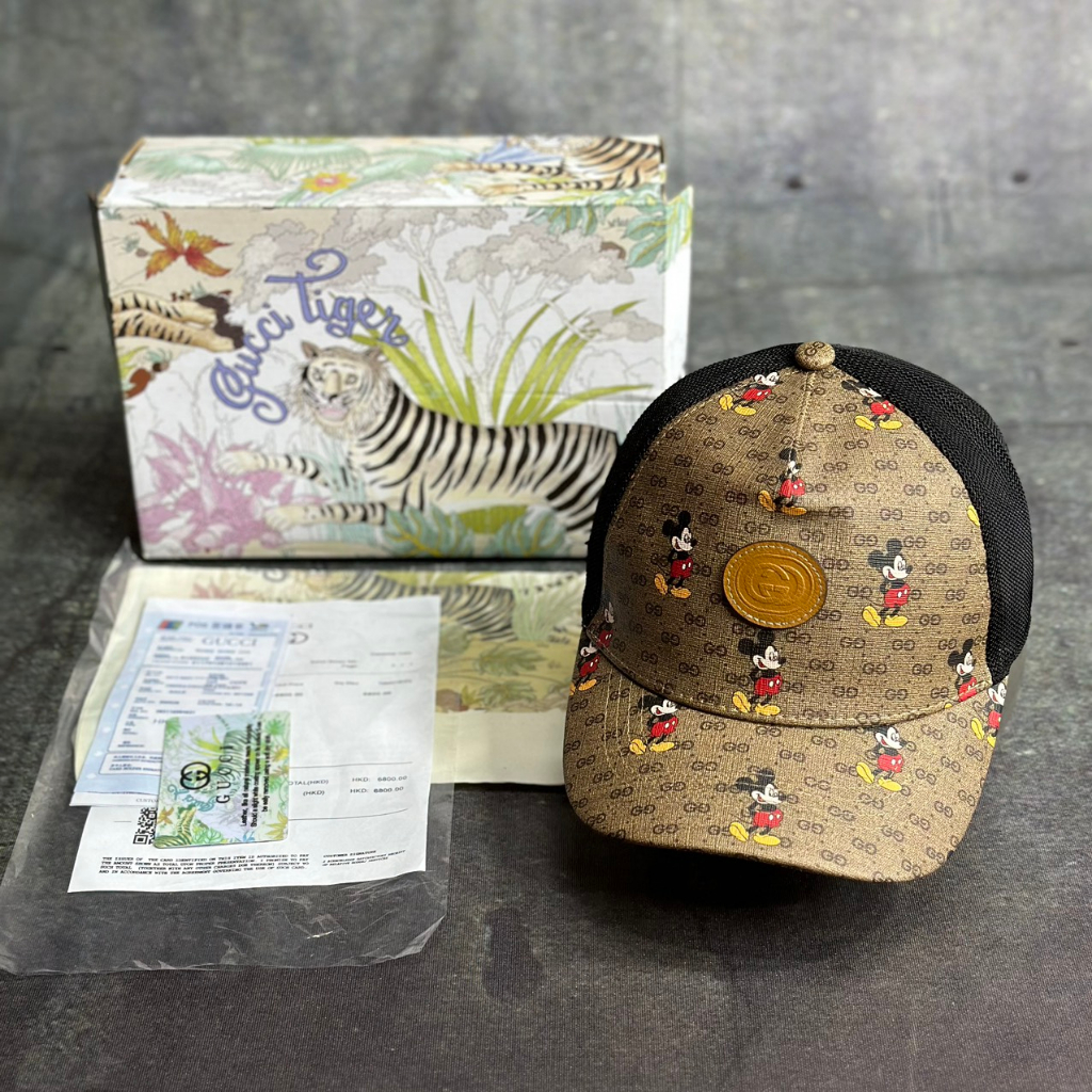 Nón gucci Mũ like âu then 1.1 chuột micky fullboxx hộp