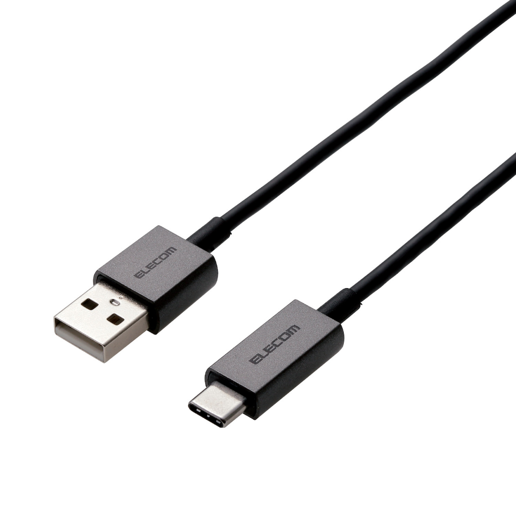 Cáp sạc type C Elecom MPA-ACCL - sạc nhanh 3A dây 1.2m mạ kim chống cháy nổ