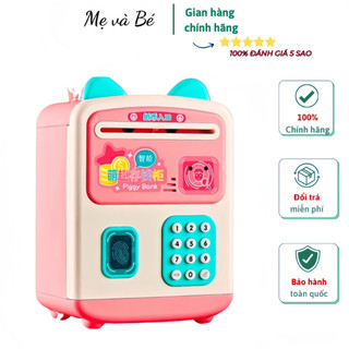 Heo đất tiết kiệm - Két sắt mini tai thỏ thông minh cho bé có vân tay tiện lợi dễ sử dụng [ Hàng Tốt ]