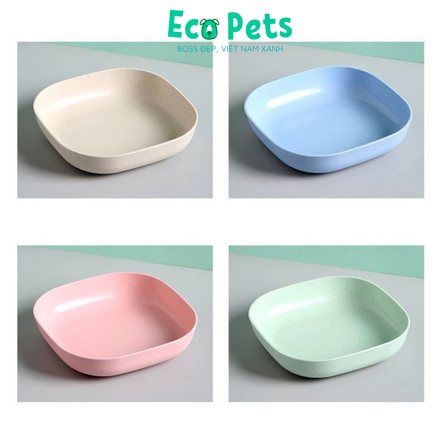 Bát ăn chó mèo ECOPETS chia khẩu phần tiện lợi chén ăn cao cấp chó mèo phụ kiện chén ăn thú cưng  nhỏ gọn an toàn