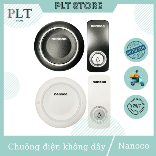 Bộ chuông điện không dây không dùng pin (36 kiểu chuông) Nanoco (Panasonic) ND153W, ND153BK