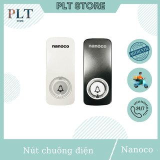 Nút chuông không dùng pin nanoco ndt153w/ ndt153bk dùng cho chuông nd153bk/ nd153w