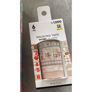 Băng dính Washi Tape Daiso Hàn Quốc