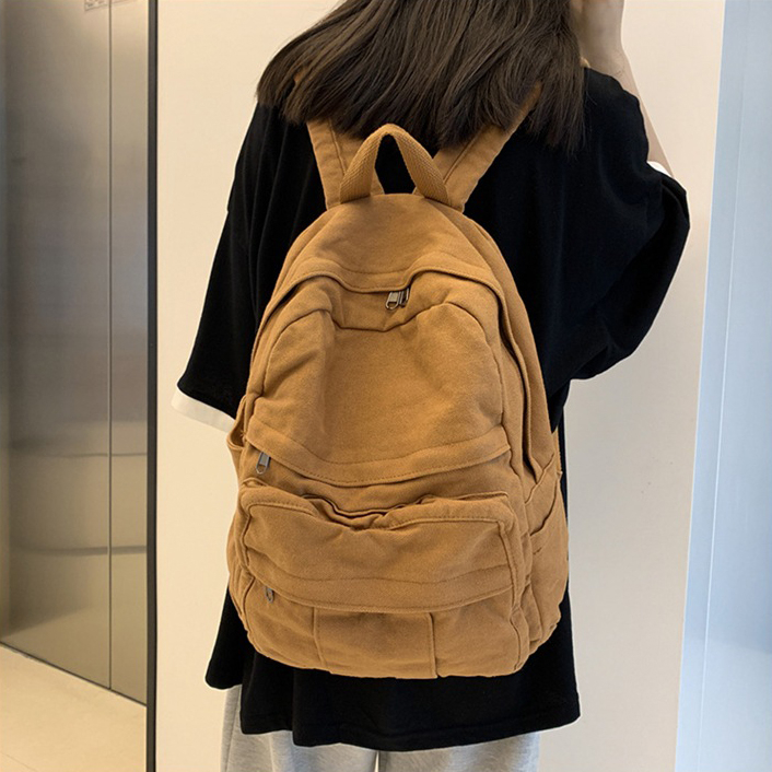 Balo vải cao cấp thời trang KAYLEE balo nữ mẫu mới năm 2023 hottrend KT 34x32x13cm BLV15