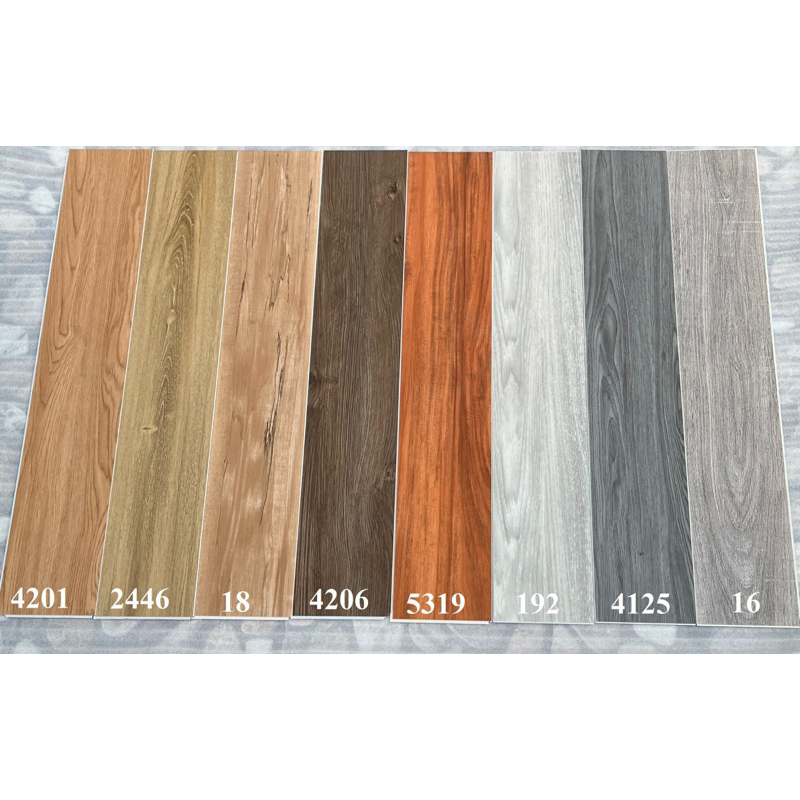 7 tấm (1m2) sàn nhựa hèm khóa 4mm, kích thước 91x15cm