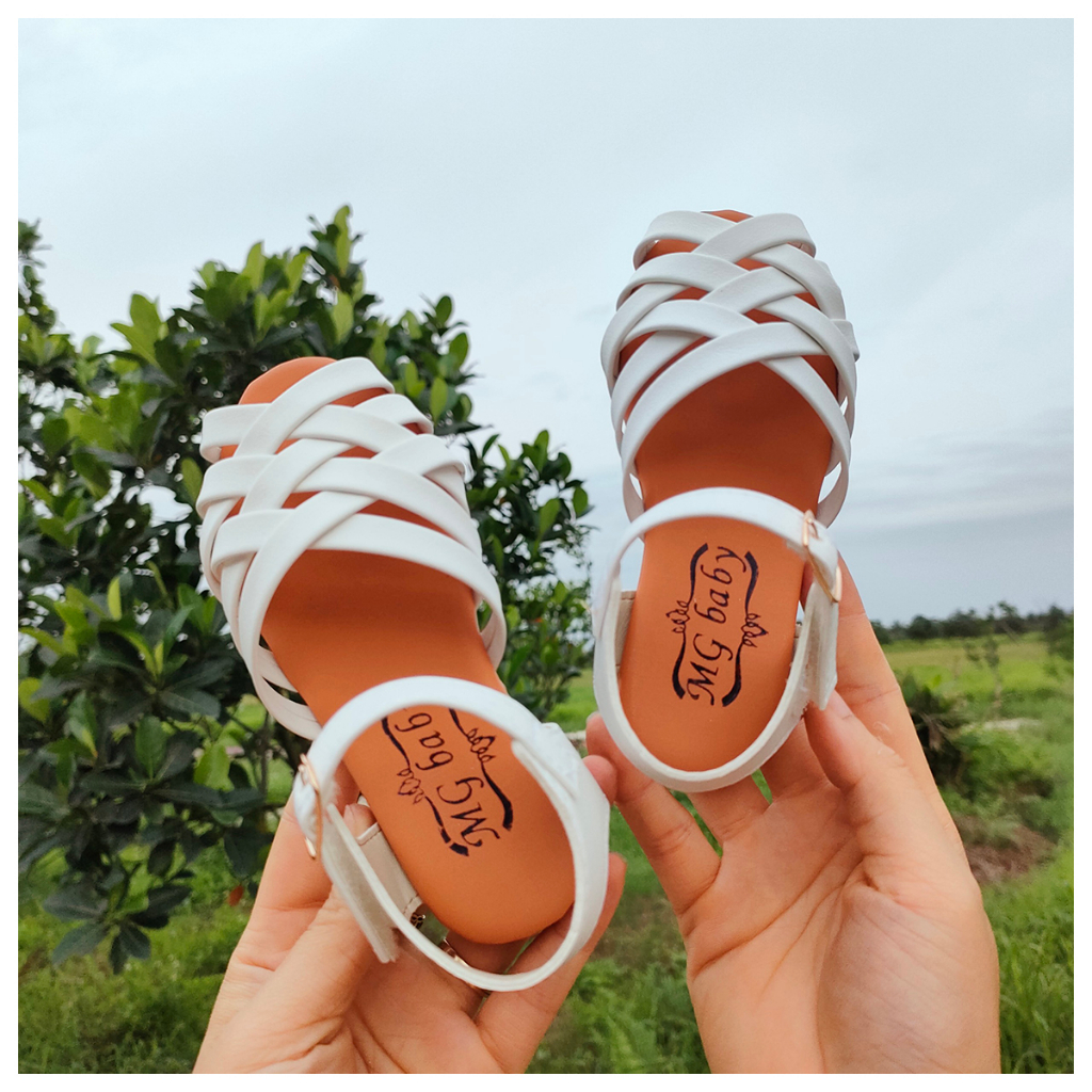 Dép cho bé gái - Sandal rọ 01 phối 3 mầu đáng yêu thời trang cho bé - M30