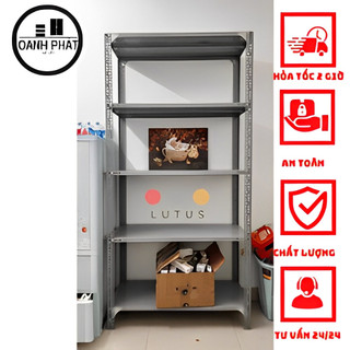 Kệ sắt v lỗ dài 1m x rộng 0.4m x cao 2m x 5 tầng