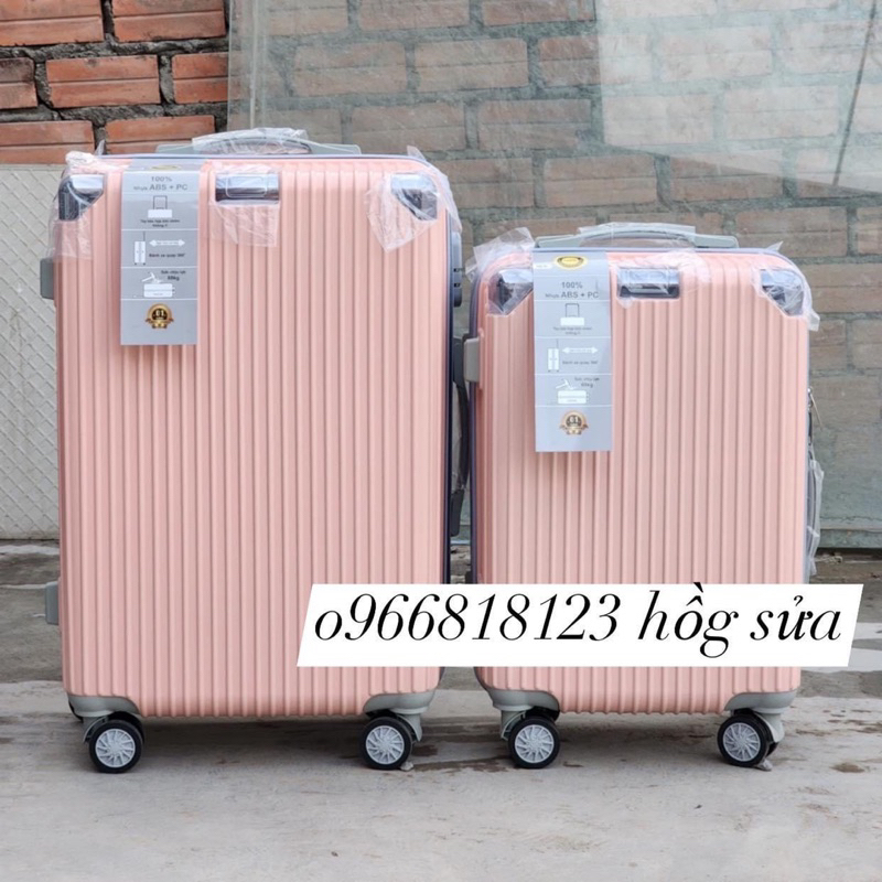 Mvali size 24: chống xước ,chống trầy. abs+pc siêu bền. bánh quay 360 độ