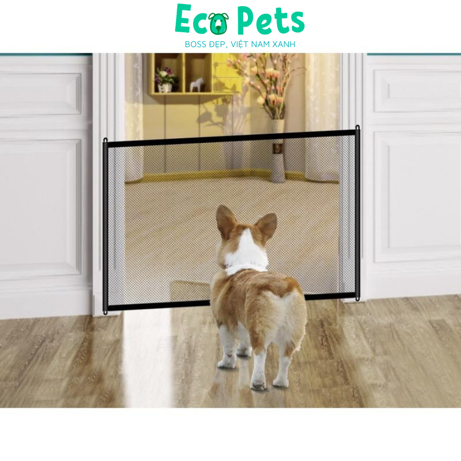 Lưới chặn chó mèo ECOPETS hàng rào gắn tường, lưới chặn cầu thang hoặc vào phòng ngủ chắc chắn hiệu quả