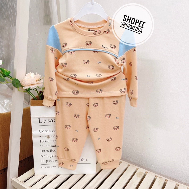 Bộ Nỉ Nhung Avaler Dày Dặn Cho Bé 9m-4y