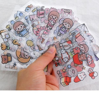 Miếng dán sticker nhiều hình cute (1miếng)