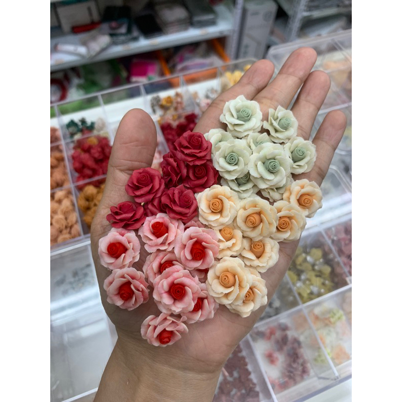 Hoa bột hồng omber