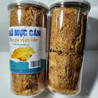 Mực cán tẩm gia vị cay, loại 1, kèm tưởng ớt, hủ pet 300gr, td food