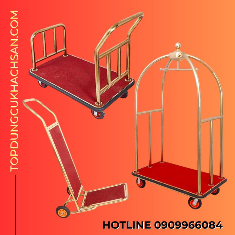 Xe Đẩy Hành Lý, Xe Đẩy Vali Có Tay Cầm
