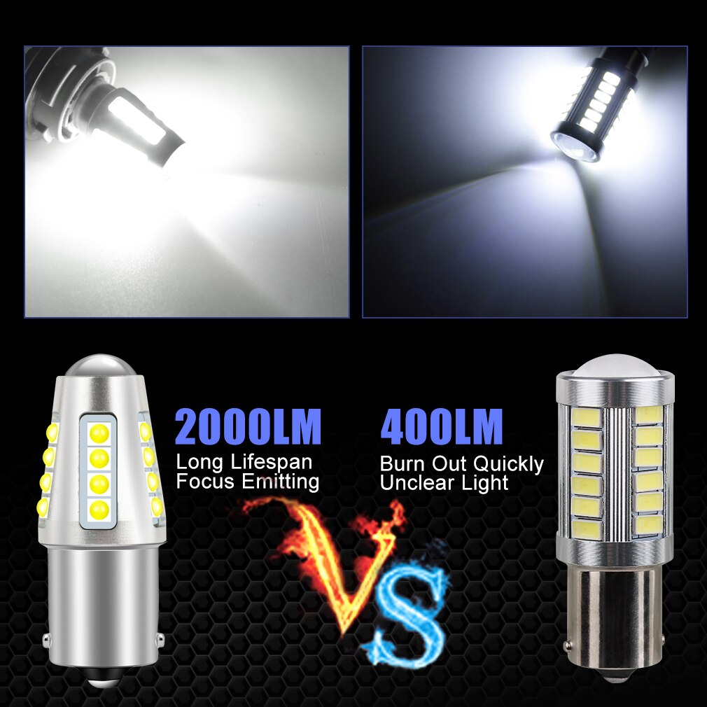 Cree 3030 1 bóng đèn 1156 BA15S BAU15S, 1157 BAY15D, T20 7440 7443 gắn đèn phanh, xi nhan ô tô siêu sáng