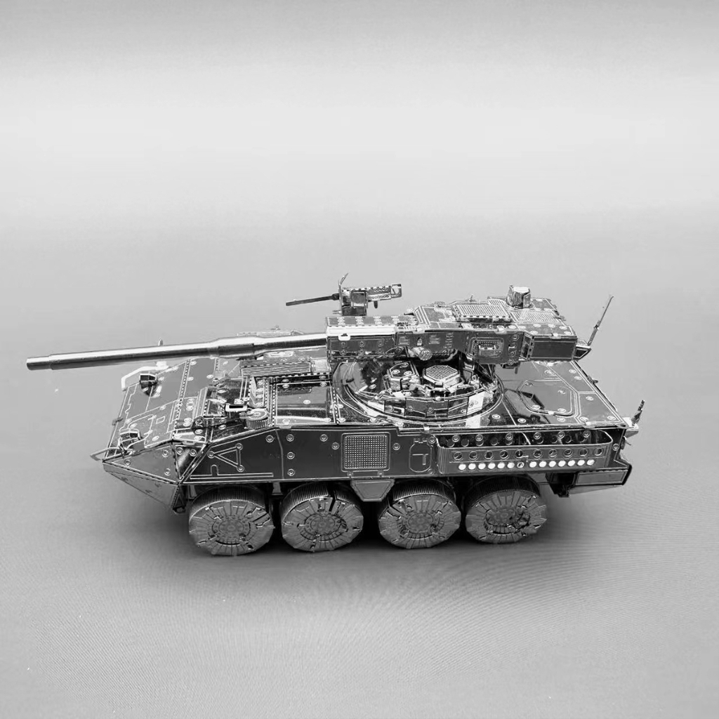 Mô Hình Lắp Ghép kim Loại 3D Xe pháo tự hành bánh hơi M-1128 MGS Stryker