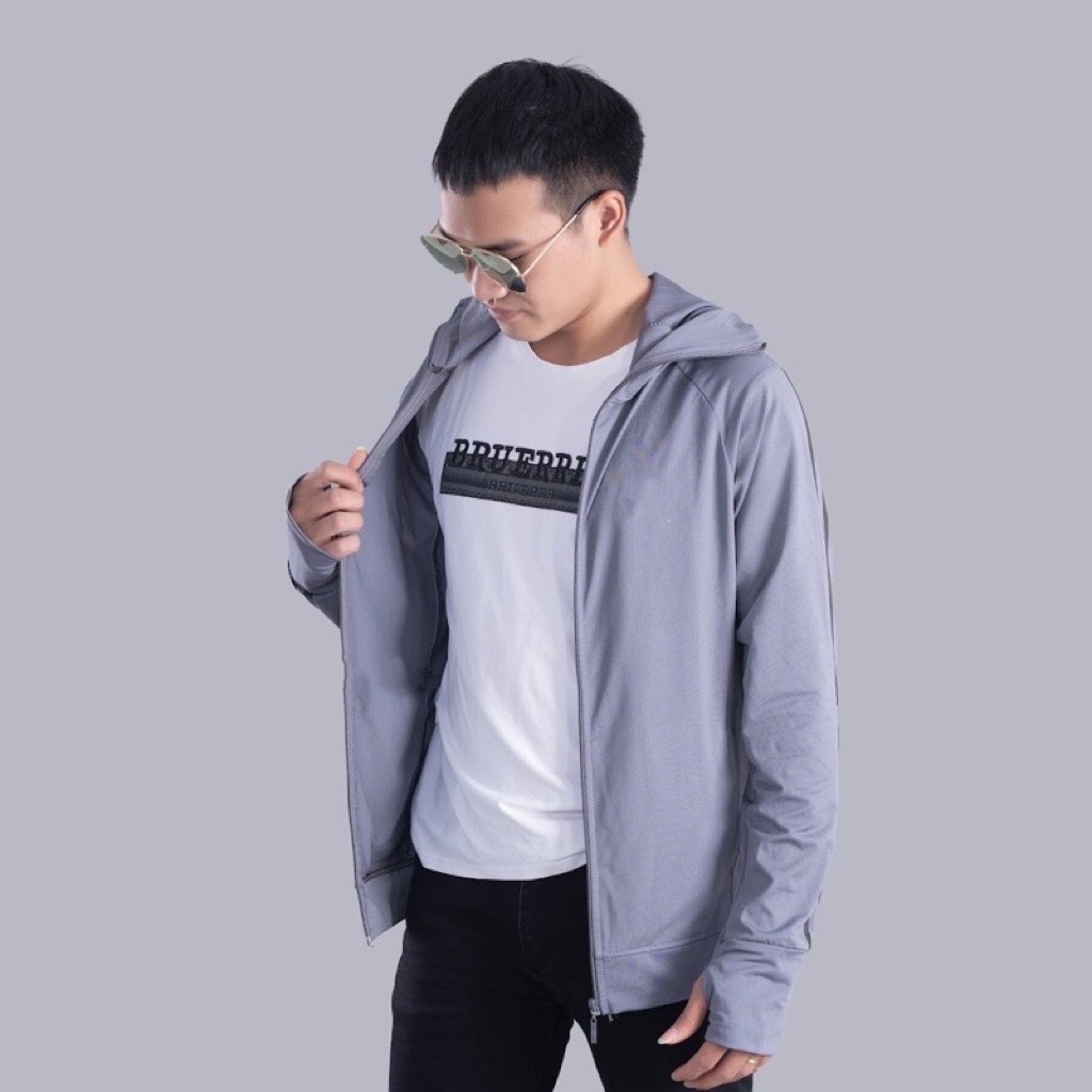 Chống nắng chống tia UV, hình in sắc nét tay kẻ sọc, vải thông hơi kim cương siêu thoáng mát dành cho nam