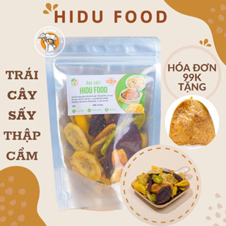 Trái cây sấy khô thập cẩm 100gr giòn không đường đà lạt nguyên miếng