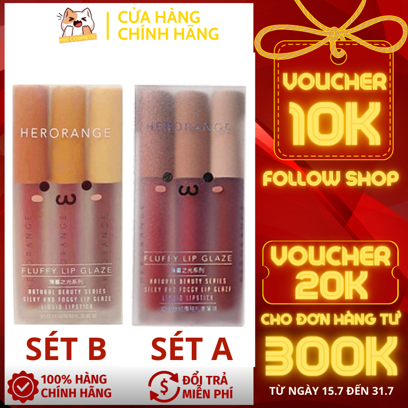 Set 3 cây son kem lì Magic Casa