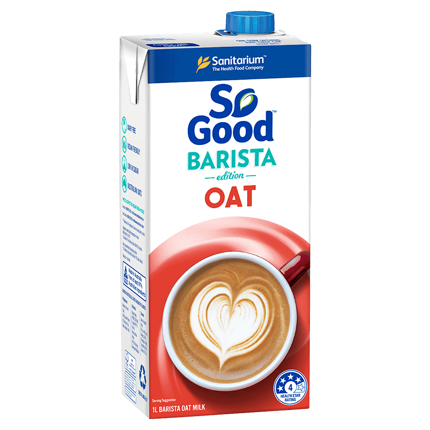 Sữa hạt yến mạch Barista SO GOOD 1L ít béo cung cấp vitamin B12 thơm ngon sánh mịn