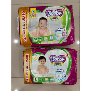 Tã quần bobby size m 120 miếng /l 96 miếng